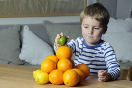 Une pyramide alimentaire faite maison.