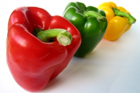 Les poivrons sont riches en vitamines B6 et C. 