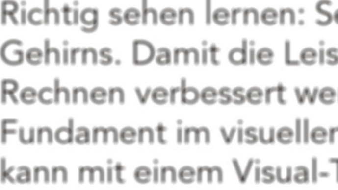 Verschwommener Text