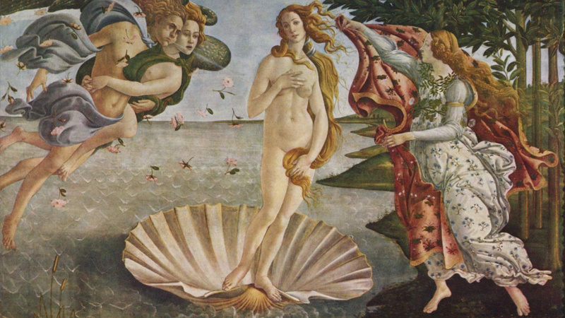 Kosmetik, Schönheit, Pflege: Gemälde «Die Geburt der Venus» von Sandro Botticelli