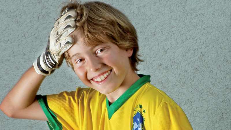 Pubertät, Sexualität: Teenager im Fussballdress